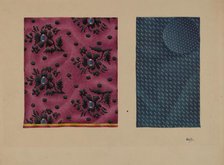 Economy Samples of Silk, c. 1938. Creator: Edward White.