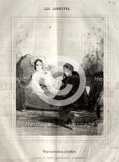 Les Lorettes, 1842. Creator: Paul Gavarni (French, 1804-1866).