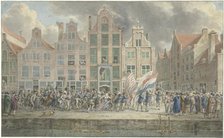 Anti-English demonstration in Rotterdam, March 2, 1781, 1781. Creator: Dirk Langendijk.