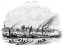 Thames Regatta, Putney Bridge, 1844. Creator: Unknown.