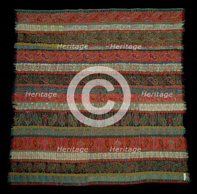 Shawl, American, third quarter 19th century. Creator: Unknown.