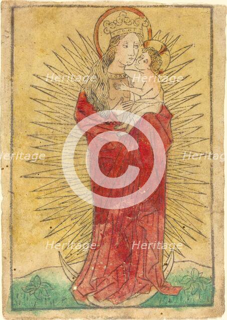 Madonna and Child in a Glory Standing on a Crescent Moon, 1450/1460. Creator: Unknown.