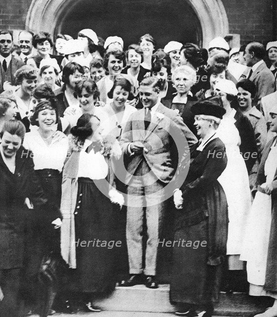 The Prince of Wales at the Ontario Agricultural College, Canada, 1919. Artist: Unknown
