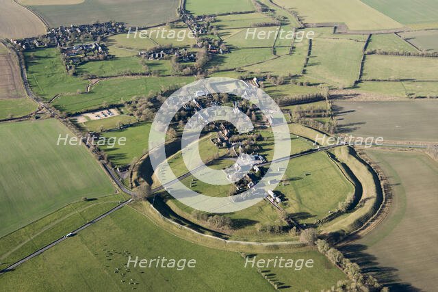 The large Neolithic henge enclosure at Avebury, Wiltshire, 2019. Creator: Damian Grady.