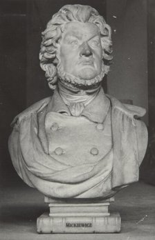 Bust of Adam Mickiewicz, 19th century, (1930-1939).  Creator: Unknown.