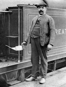 A train driver, London, 1926-1927. Artist: Unknown