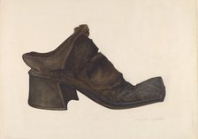 Man's Shoe, 1935/1942. Creator: Michael France.