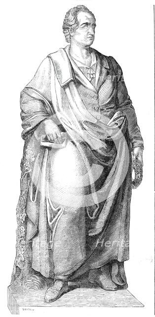 Statue of Goethe, at Frankfort, 1844. Creator: Smyth.
