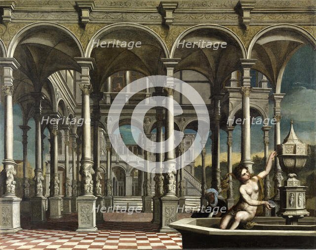 David and Bathsheba, 1540-1549. Creator: Paris Bordone.
