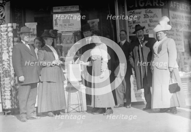 District of Columbia - Suffrage Voting For District, 1912. Creator: Harris & Ewing.