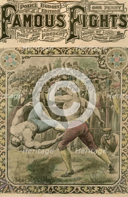 'The fight between Tom Spring and Bill Neat', 1823 (late 19th or early 20th century).Artist: Pugnis