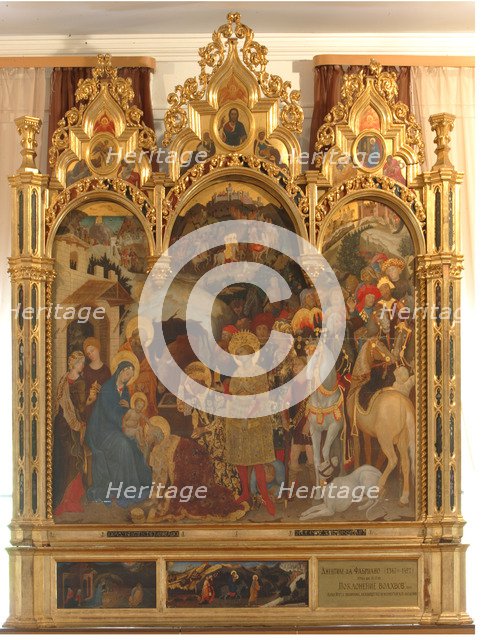 The Adoration of the Magi, c.1420. Artist: Gentile da Fabriano (ca 1370-1427)