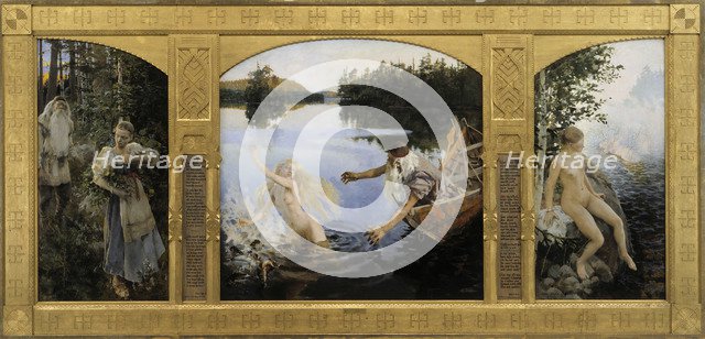 The Aino Triptych, 1891. Artist: Gallen-Kallela, Akseli (1865-1931)