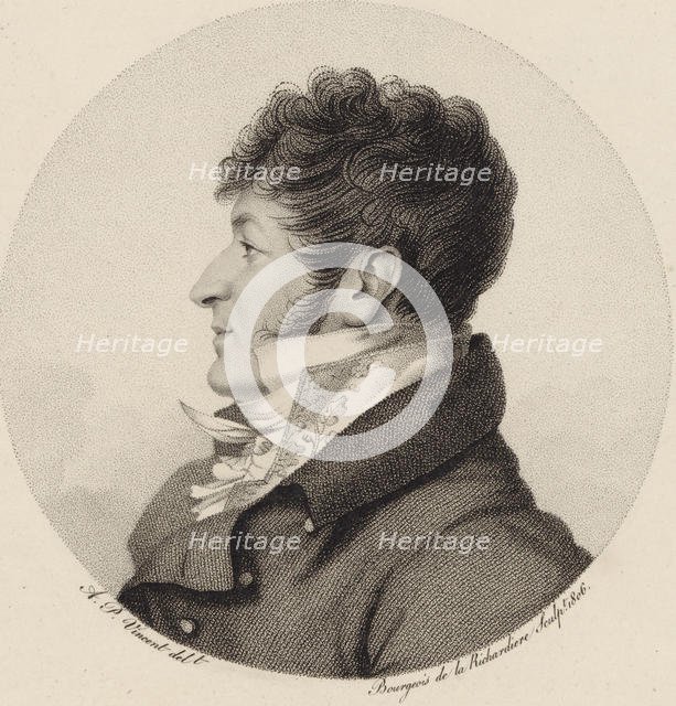 Portrait of the Composer Charles-Henri Plantade (1764-1839), 1806. Creator: Bourgeois de la Richardière, Antoine-Achille (1777-1838).