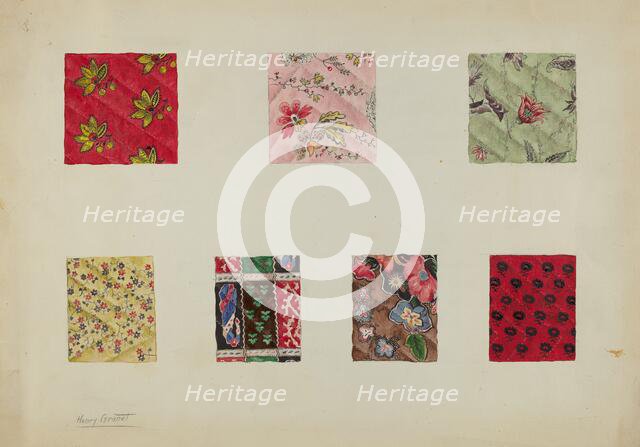 Patchwork Quilt, c. 1938. Creator: Henry Granet.