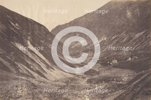 Vallée et chapelle d'Héas, St-Sauveur, 1853. Creator: Joseph Vigier.