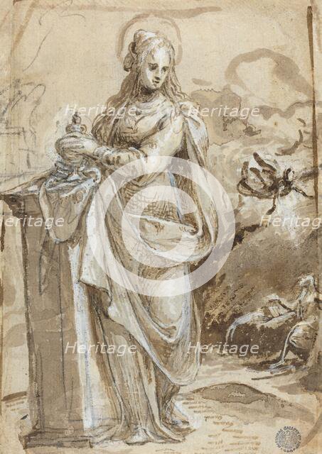 Mary Magdalene [verso], in or after 1524. Creator: Biagio Pupini.