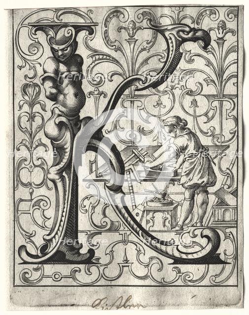 New ABC Booklet: K, 1627. Creator: Lucas Kilian (German, 1579-1637).