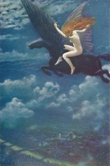 Dream Idyll (A Valkyrie), 1902, (1905) Artist: Edward Robert Hughes