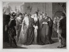 Lady Jane Grey being led to her execution at the Tower of London, 1554 (1797). Artist: Mountague Tomkins