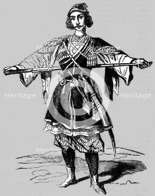 'Caucasian Prince in Military costume (Christian)', 1854. Creator: Unknown.