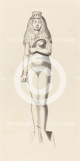 Figure of Bubaste or Isis, published 1829. Creator: W Walton.