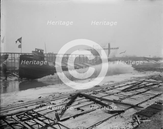 Str. A.D. MacTier, launch, 1913 Mar 8. Creator: Unknown.