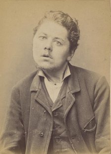 Lefebvre. Eugène, Anatole. 28 ans, né le 2/7/66 à St Pierre (Eure). Sculpteur sur bois. An..., 1894. Creator: Alphonse Bertillon.