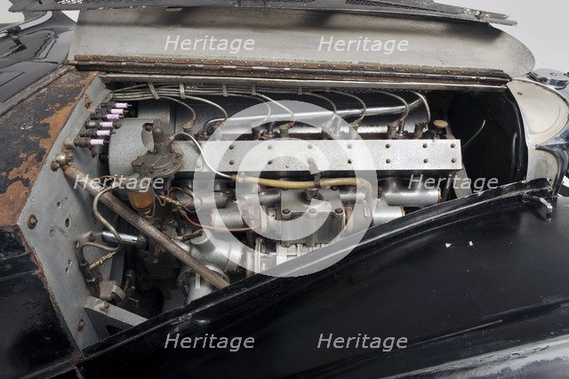 Bugatti type 57S 1937 . Artist: Simon Clay.