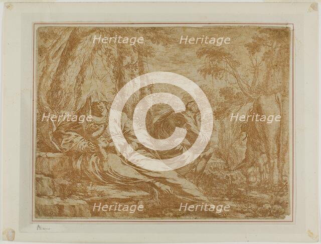 Rest on the Flight into Egypt, n.d. Creator: Bartolomeo Biscaino.