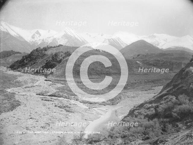 The Junction, Broken River, West Coast Road, c1880s. Creator: Burton Brothers.