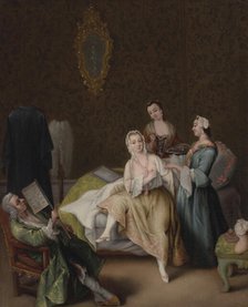 Il risveglio della dama (The waking of the lady). Creator: Longhi, Pietro (1701-1785)