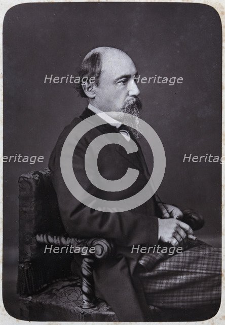 Portrait of the poet Nikolay Alexeyevich Nekrasov (1821-1877), Early 1870s.