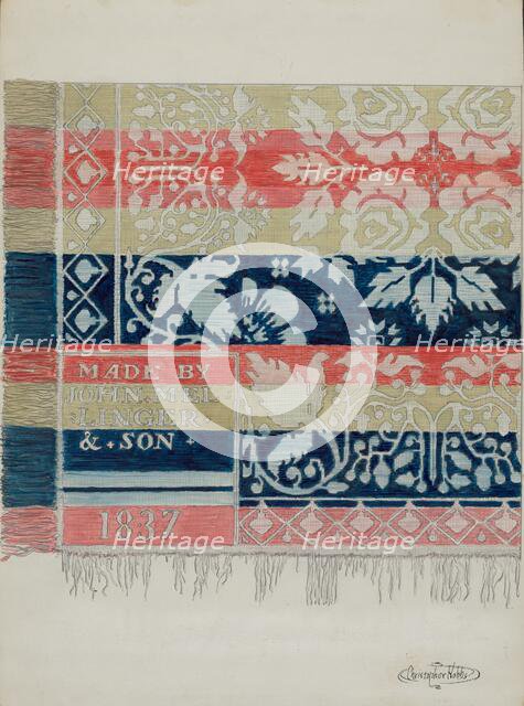 Coverlet, c. 1936. Creator: Christopher Hobbs.