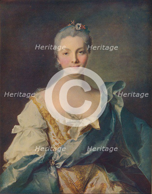 'Portrait of a Young Woman'', 18th century. Artist: Jean-Marc Nattier.