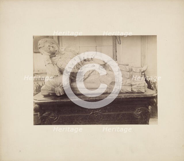 Tombstone of Maria Mniszechowa in the church, Dukla, 1893. Creator: Stanislaw Tomkowicz.