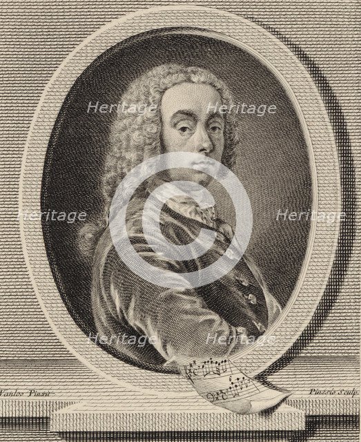 Portrait of the composer and violinist Jean-Pierre Guignon (1702-1774), 1755.