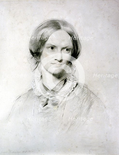 Charlotte Bronte, English novelist, 1850. Artist: George Richmond