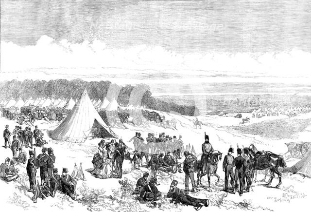 Encampment of the Portsmouth Garrison, 1871. Creator: Unknown.