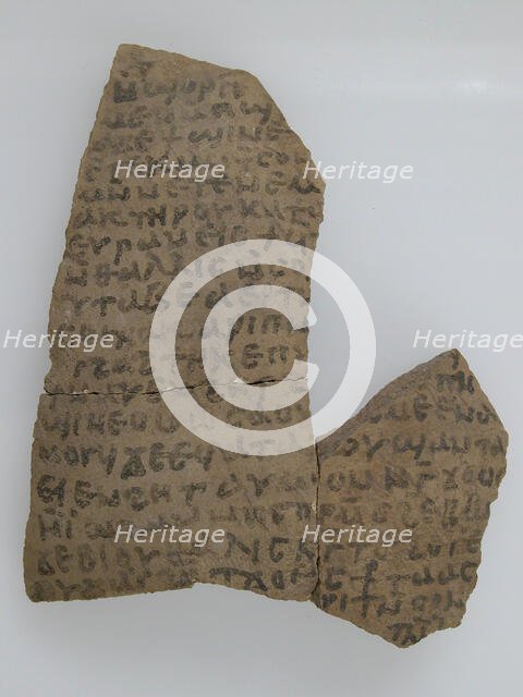 Ostrakon with a Letter from Joseph, Coptic, 580-640. Creator: Unknown.