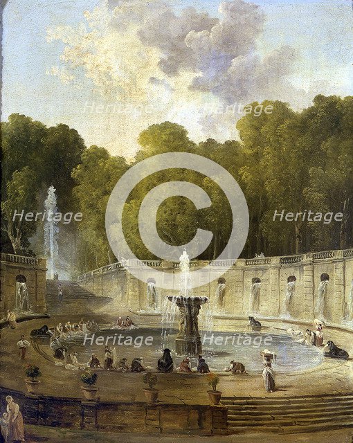 Washerwomen in a park. Artist: Robert, Hubert (1733-1808)
