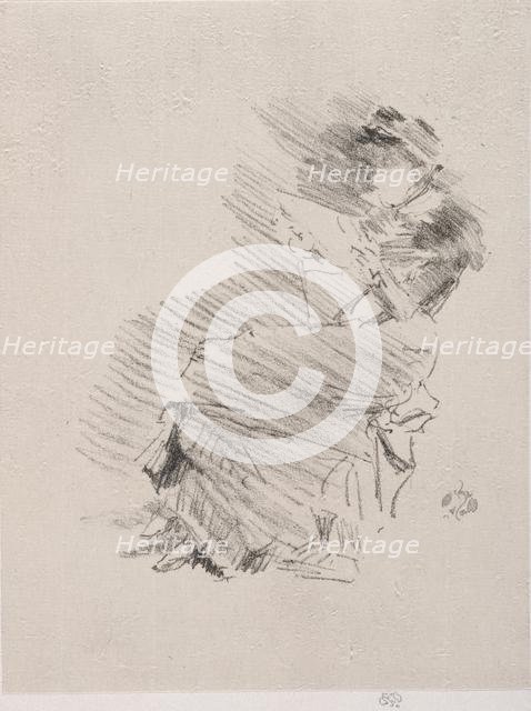 Reading, 1879. Creator: James McNeill Whistler (American, 1834-1903).