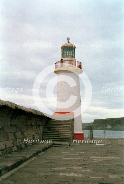 Lighthouse at Whitehaven, Cumbria, 1999. Artist: P Williams