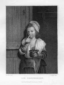 Girl eating, c1833. Artist: Edouard Schuler