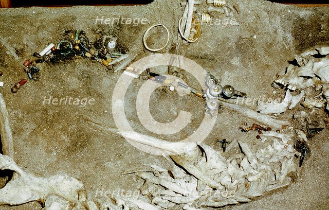 Woman's Grave, Himlingoje, Denmark, Iron Age, c200-400. Artist: Unknown