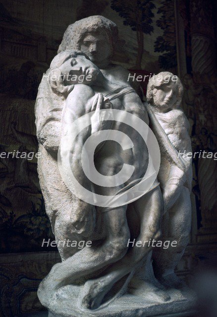The Palestrina Pieta by Michelangelo, 15th century. Artist: Michelangelo Buonarroti