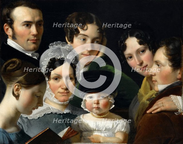 The Dubufe Family. Artist: Dubufe, Claude Marie Paul (1790-1864)