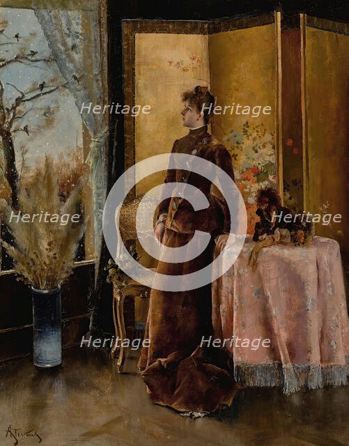 The snow. Creator: Stevens, Alfred (1823-1906).