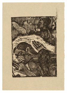 Manao tupapau (She Thinks of the Ghost or The Ghost Thinks of Her), 1894/95, printed 1928. Creator: Paul Gauguin.