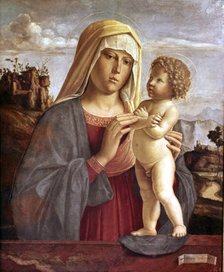  'Madonna', Virgin and Child, painting by Andrea Mantegna.